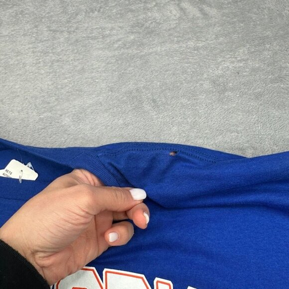 New York Mets T Shirt Mens 2XL XXL Blue Majestic Short Sleeve MLB Baseball NYM - Picture 5 of 13